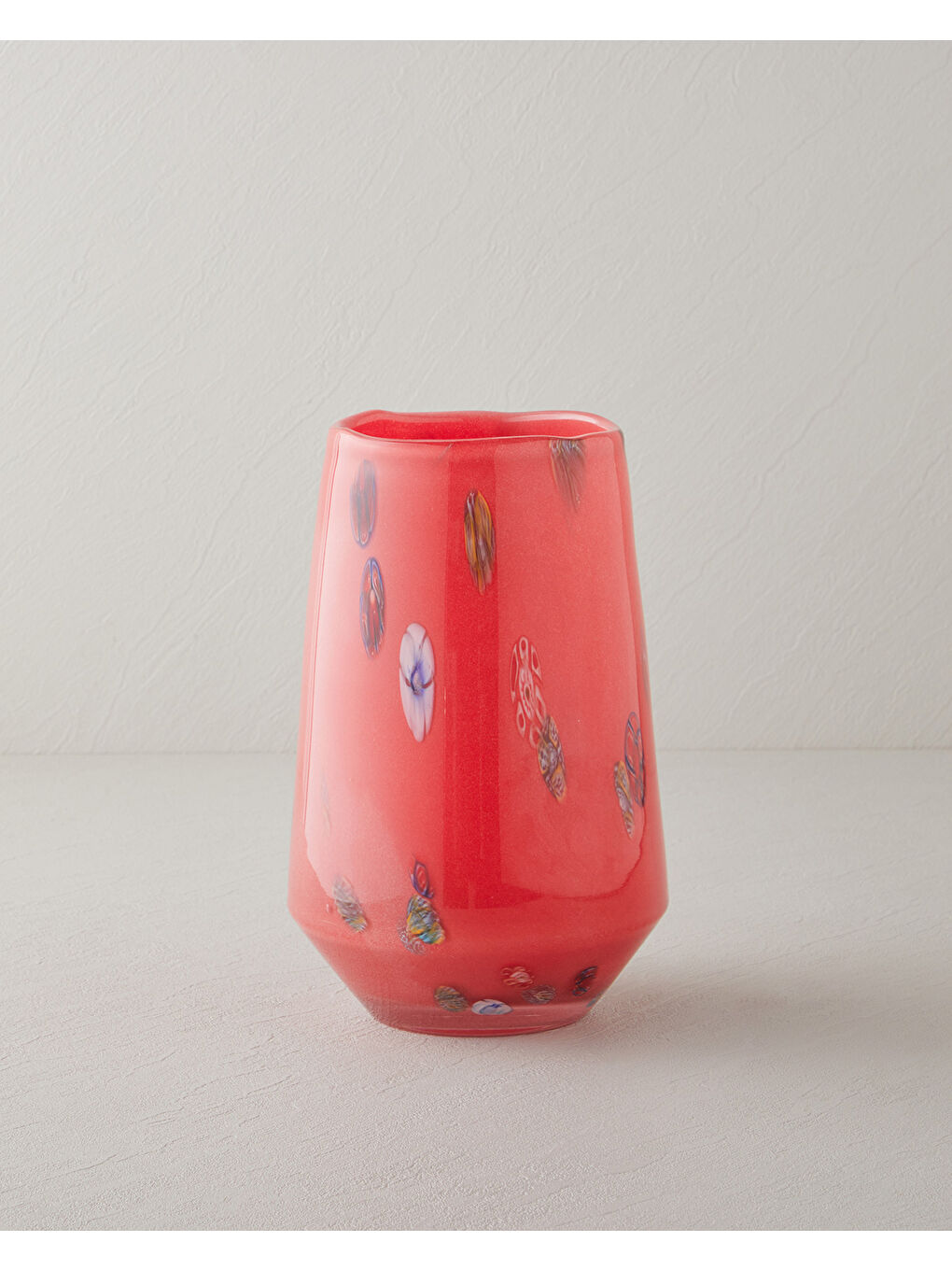 Stery Vazo 25 cm Kırmızı