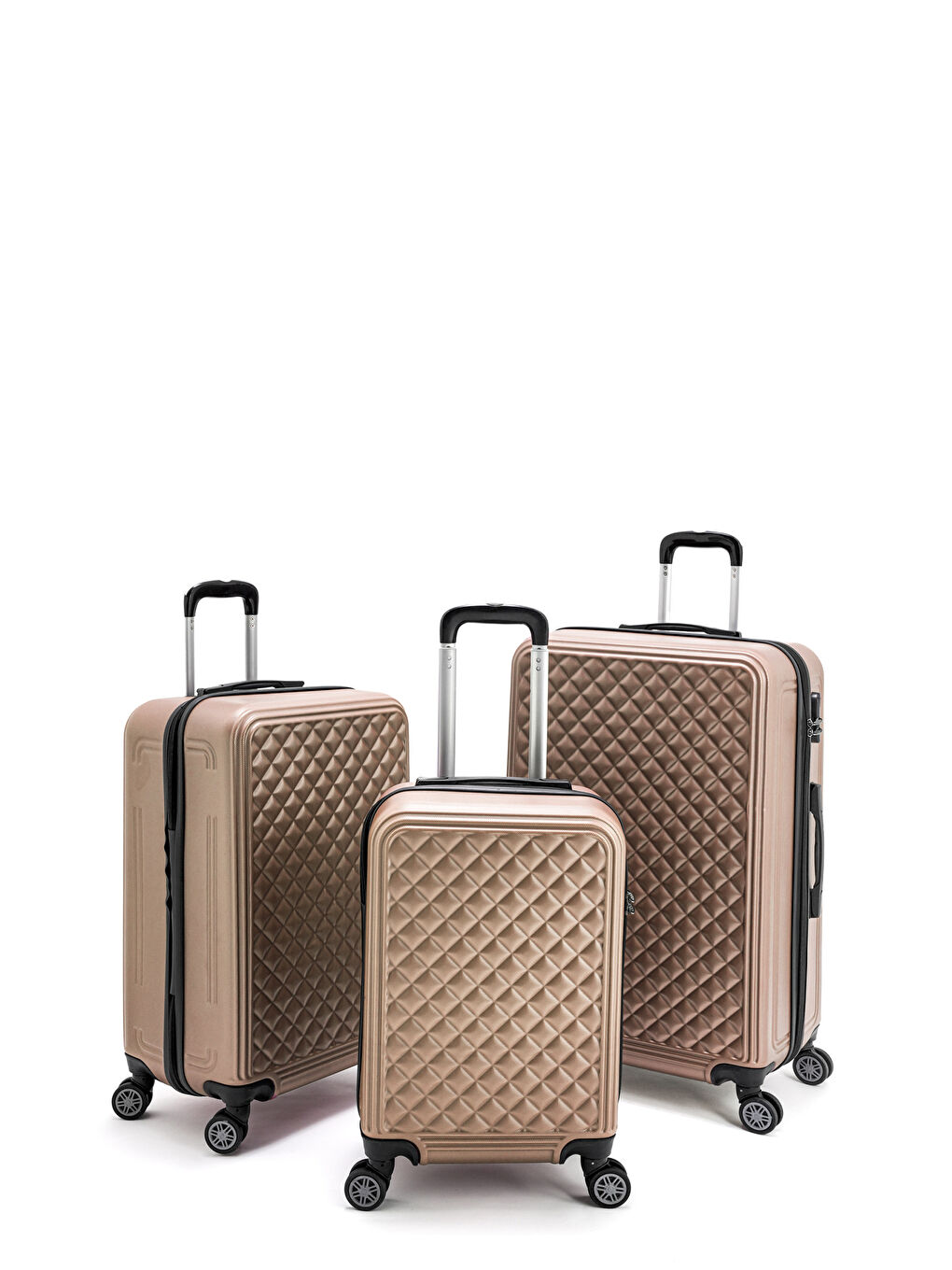 Sarı Abs Dore Valiz Seti