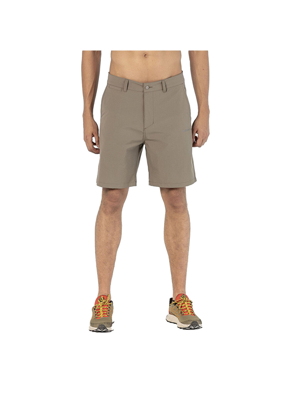 Gri Erkek Outdoor Tekstil Şort Clear Bej-1