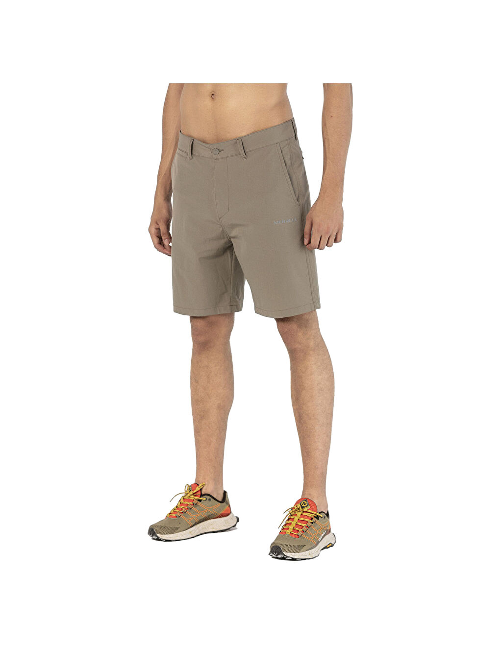 Gri Erkek Outdoor Tekstil Şort Clear Bej-2