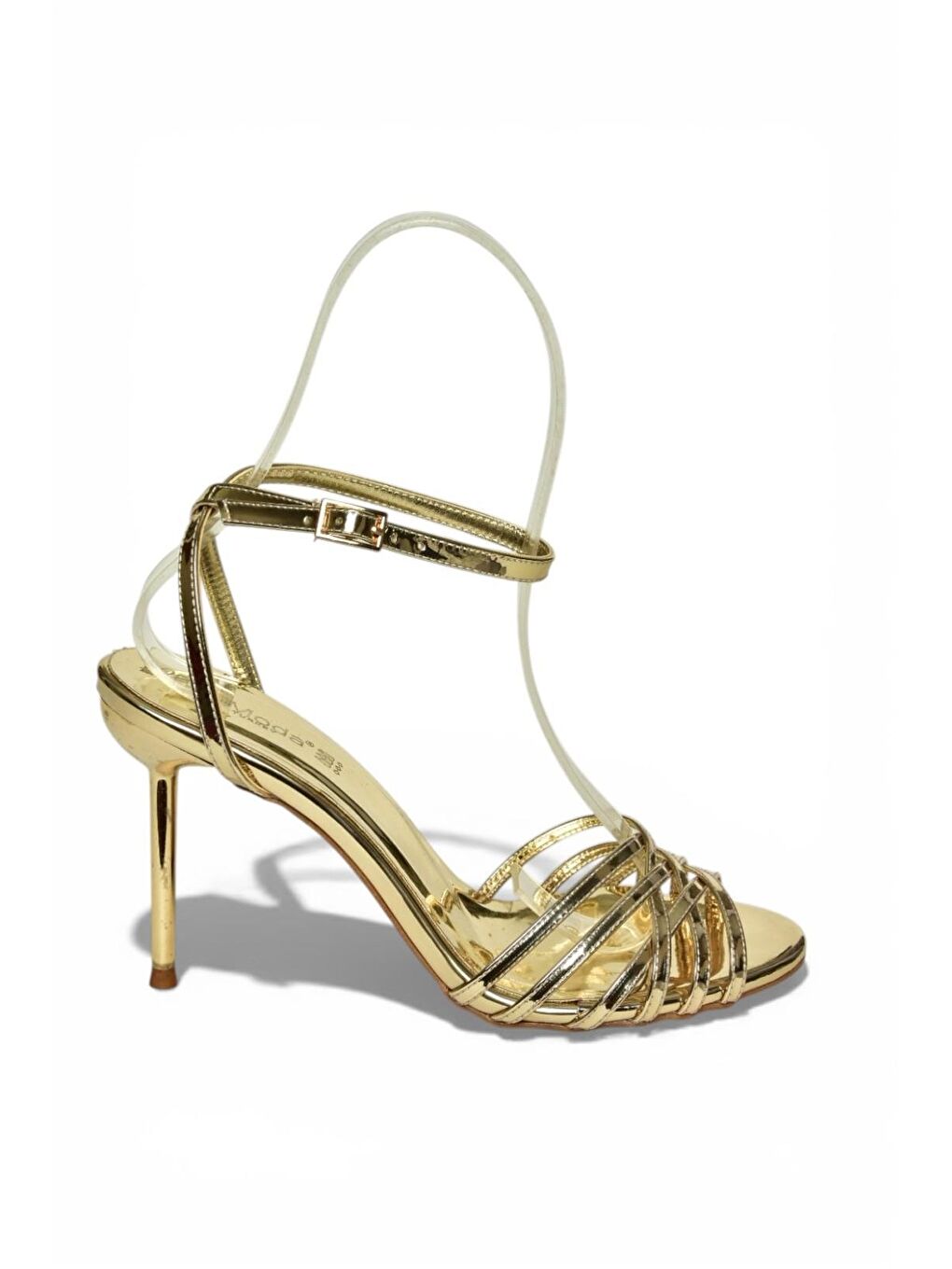 Sarı Altın Kadın Topuklu Ayakkabı Y820016434-6