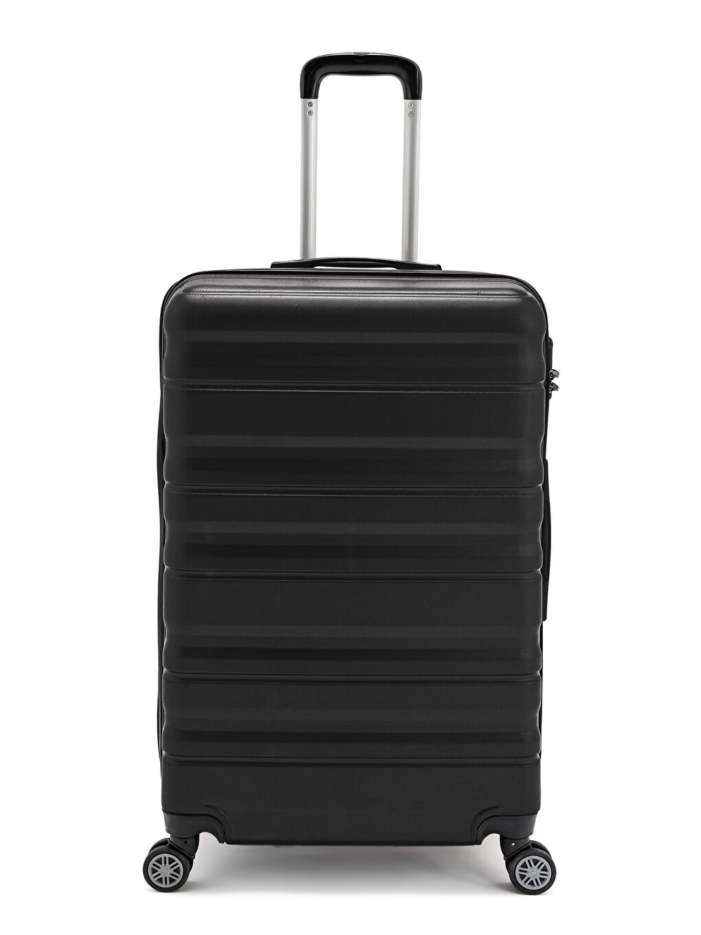 Siyah Abs Baklava Desenli Valiz Seti-1