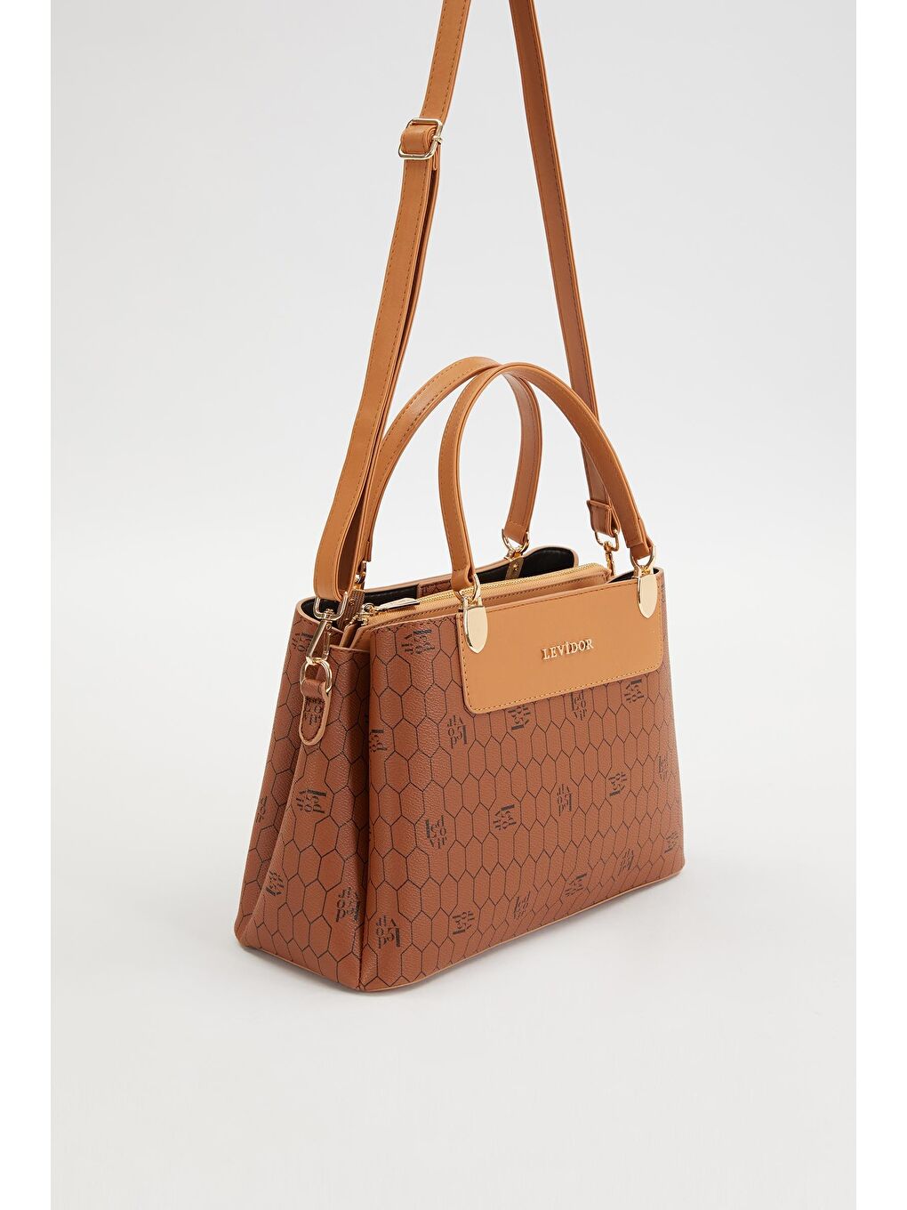 Kahverengi Taba Kadın El ve Omuz Çantası 930216-1