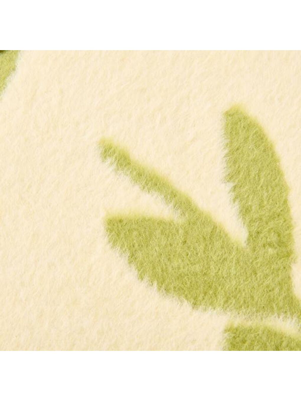 Lila Soft Folio Pamuklu Tek Kişilik Battaniye - Ekru / Yeşil - 150x200 cm-1