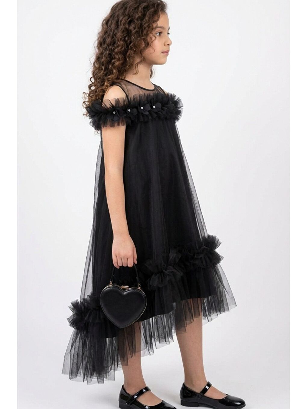 Siyah Kız Çocuk Abiye-1