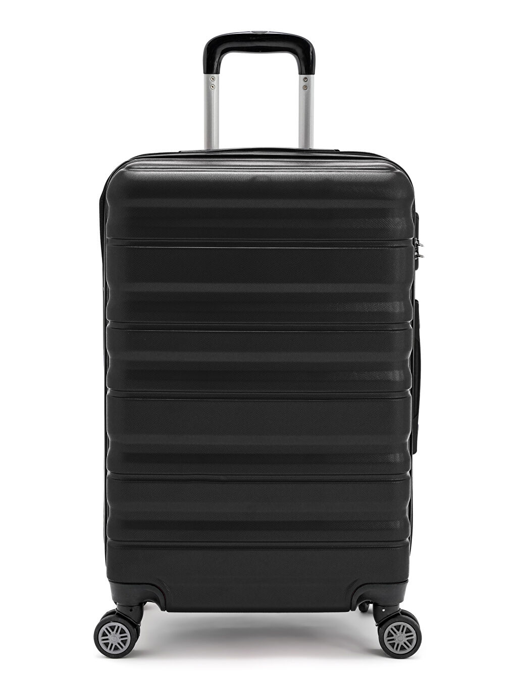 Siyah Abs Baklava Desenli Valiz Seti-3