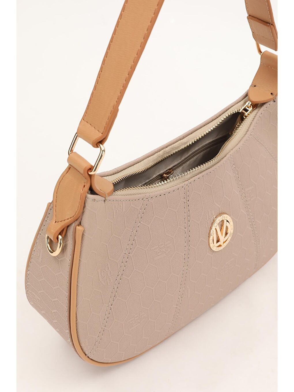 Bej Vizon Kadın Omuz Çantası 930199-2