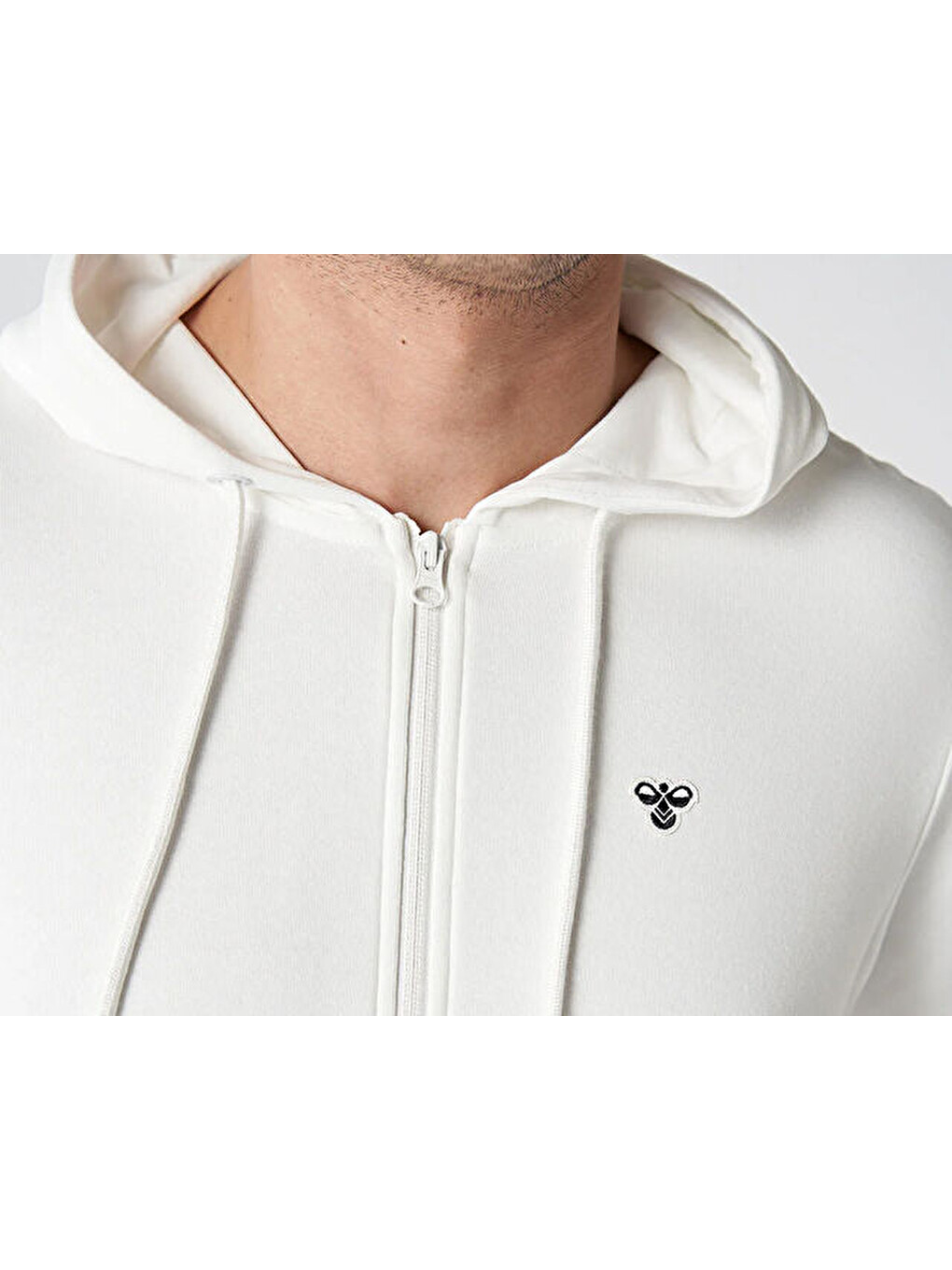 Hmlt-ıc Icona Zıp Hoodıe Erkek Günlük Fermuarlı Sweatshirt 921836-9003 Beyaz-6