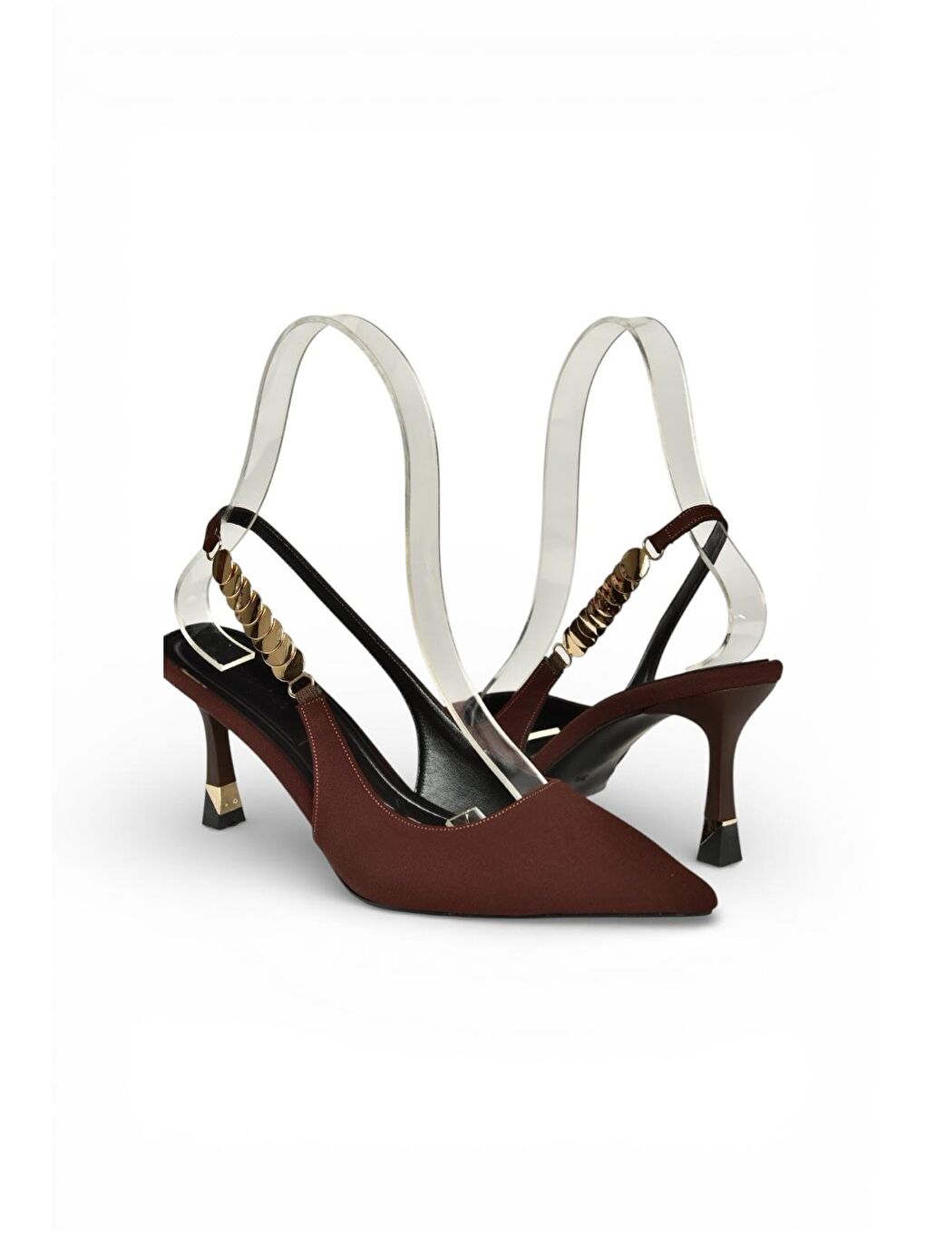 Kahverengi Kadın Topuklu Ayakkabı Y308203204-3