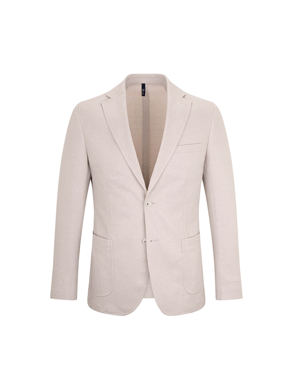 Bej Taş Comfort Fit Mono Yaka Klasik Ceket