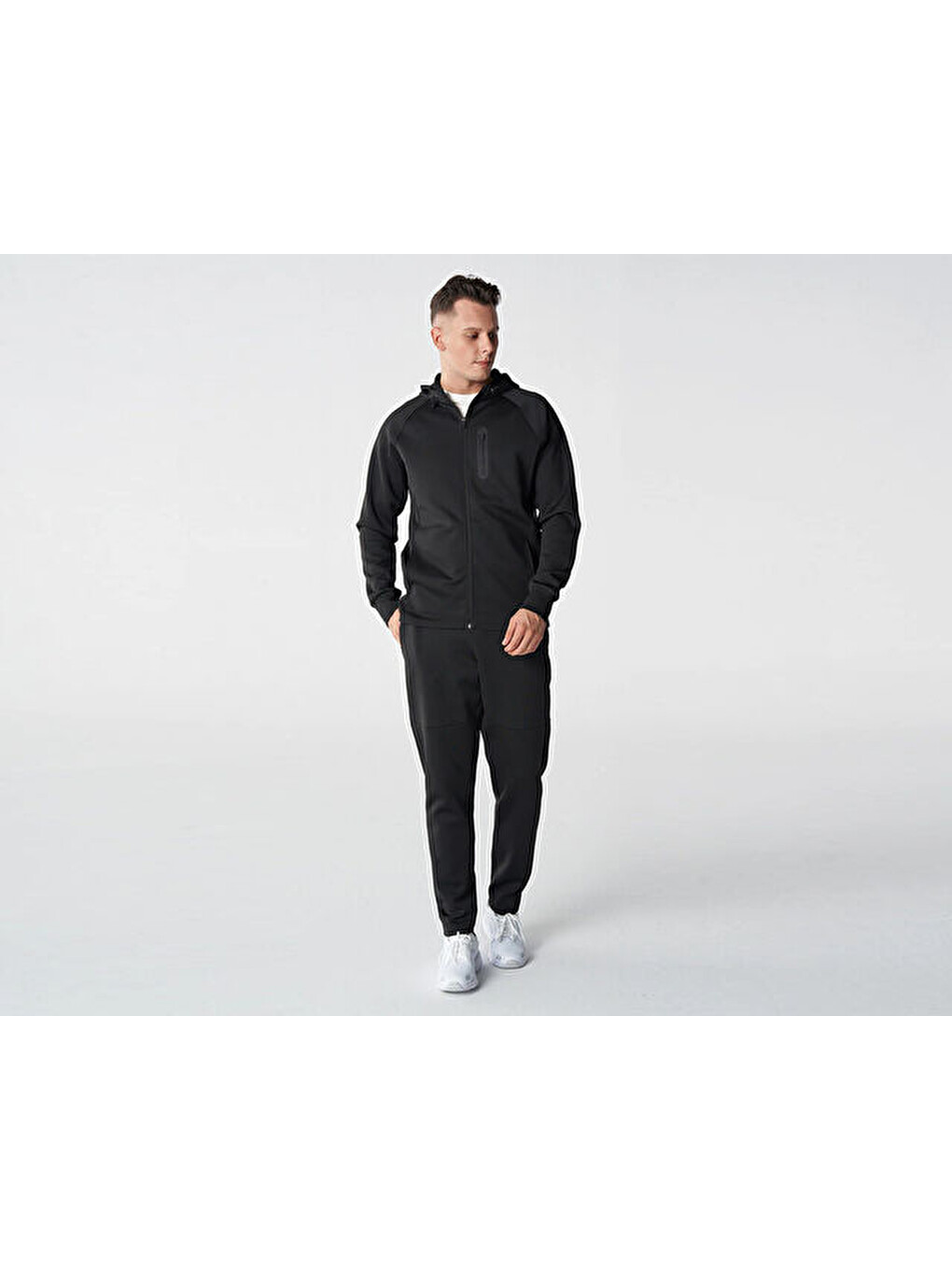 Hmlethan Zip Hoodie Erkek Günlük Ceket 921769-2001 Siyah-1