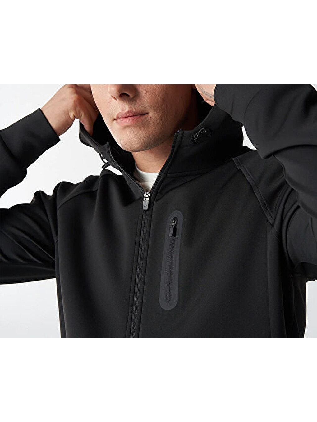 Hmlethan Zip Hoodie Erkek Günlük Ceket 921769-2001 Siyah-2