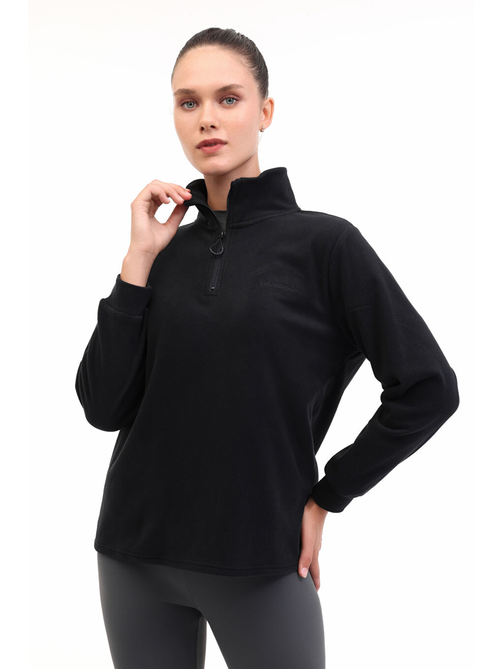 WL 7UNIQ 5PR Siyah Kadın Polar