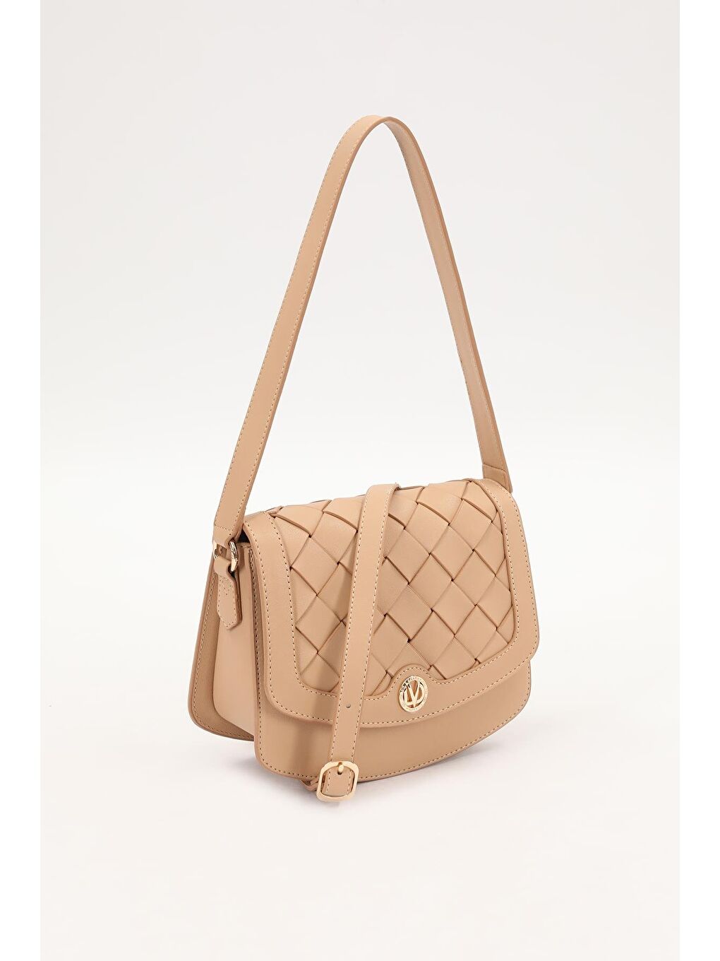 Bej Nude Kadın Omuz Çantası 930221-1