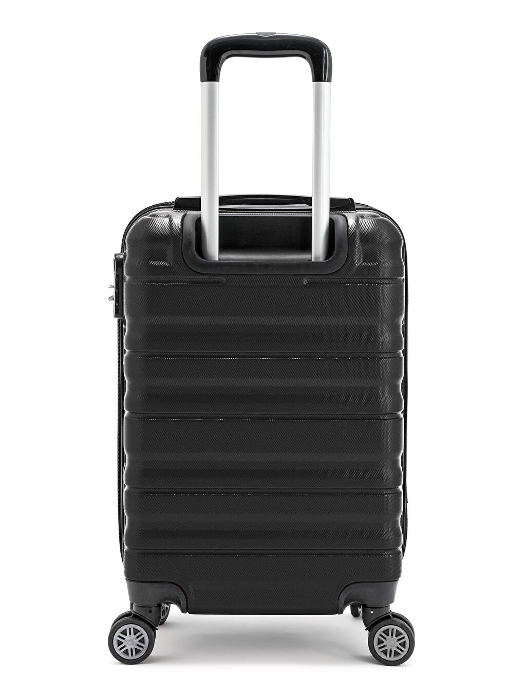 Siyah Abs Baklava Desenli Valiz Seti-6