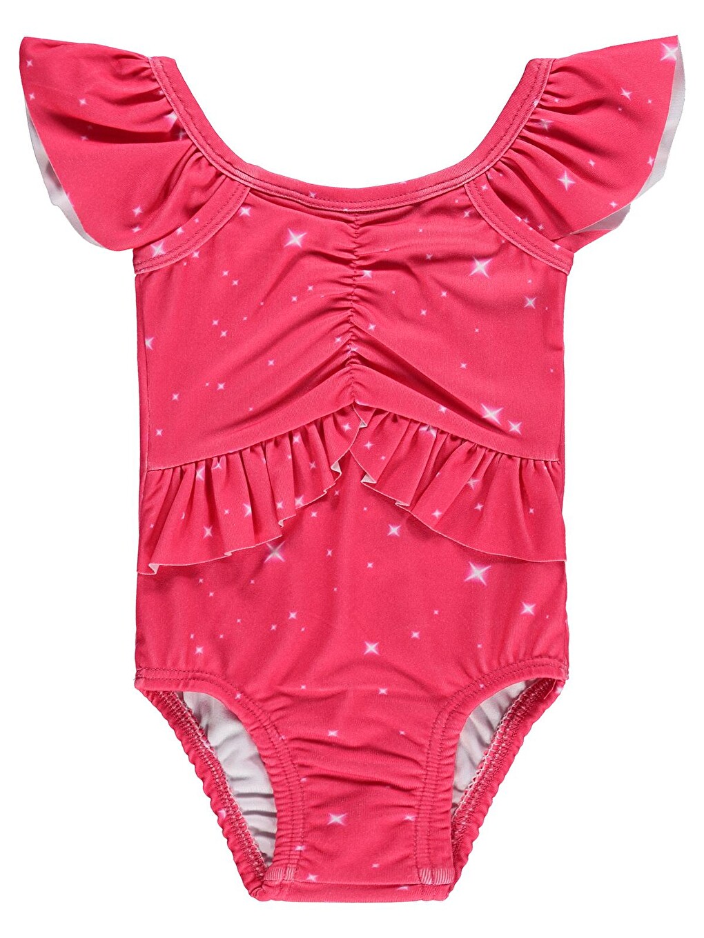 Fuşya Baby Göğsü Büzgülü 6-18 AY Mayo - Fusya