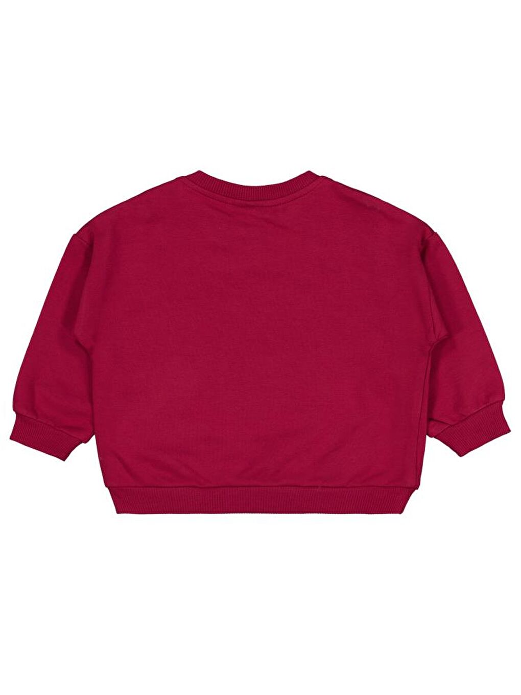 Bordo Baby Mini Crew Baskılı 6-18 Ay Sweatshirt-1