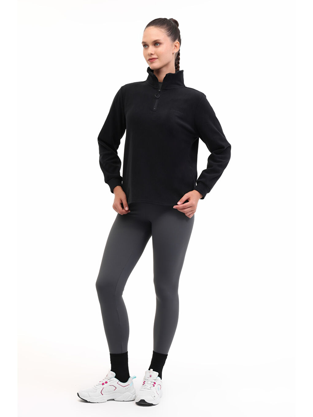 WL 7UNIQ 5PR Siyah Kadın Polar-2