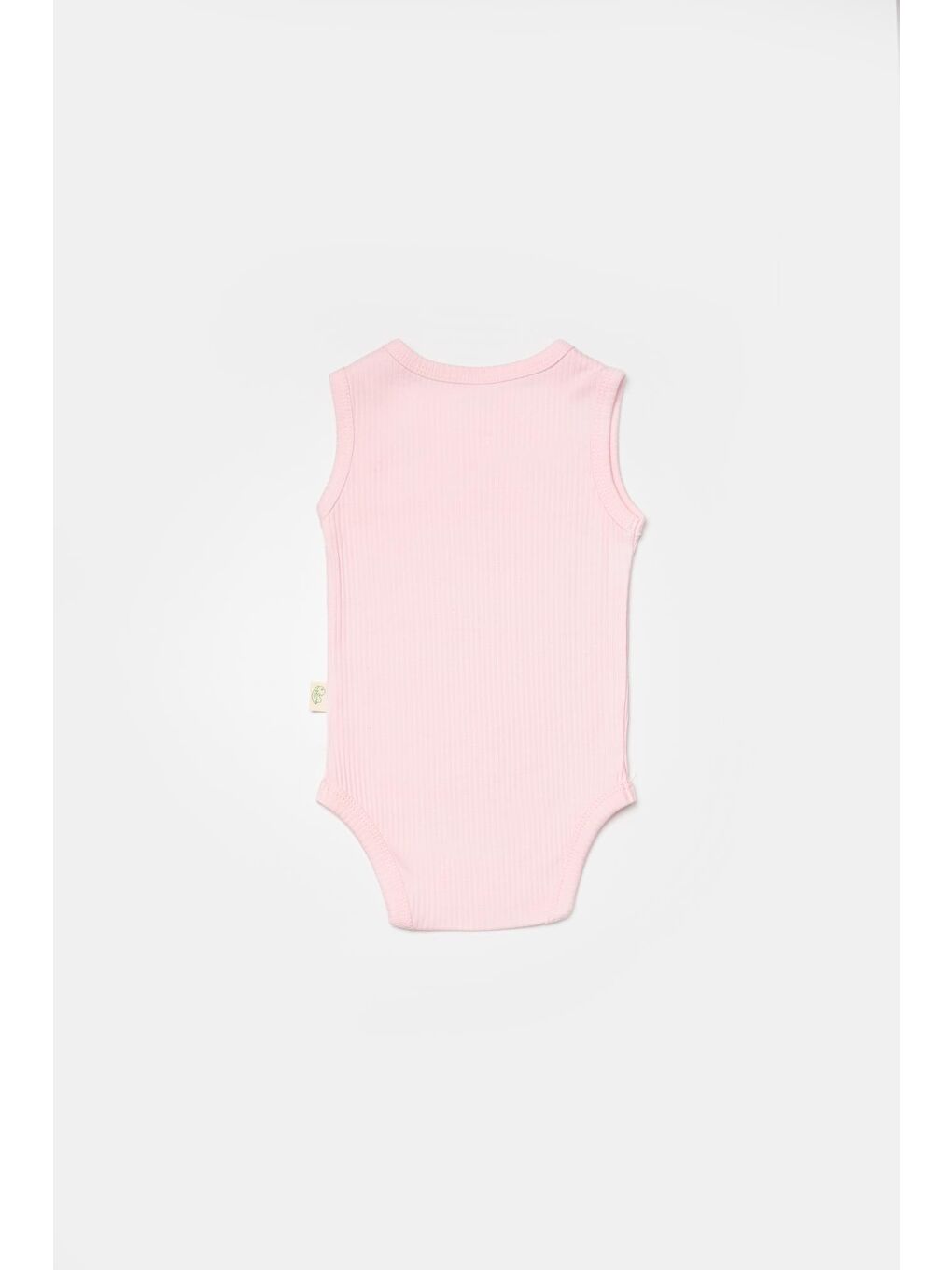 Pembe Bebek 2 Parça Kolsuz Body, %50 Bambu - %50 Organik Pamuk, Bebek ve Yenidoğan Serisi - CSYB9012-5