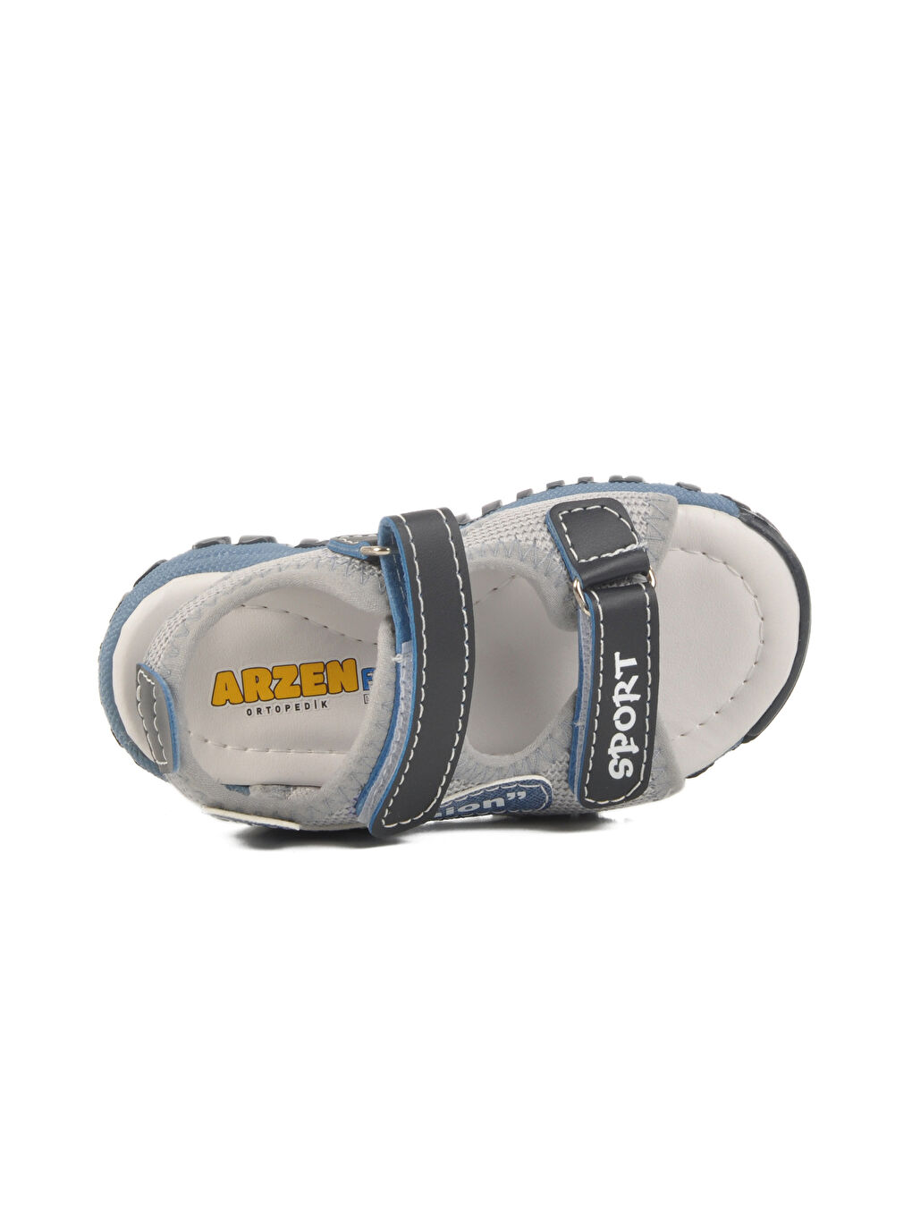 Lacivert Cırtlı Ortopedik Erkek Çocuk Spor Sandalet 25T102 B-3