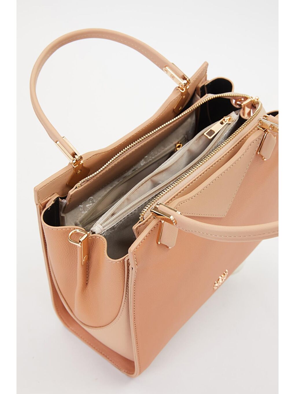 Bej Nude Kadın Omuz Çantası 930204-2