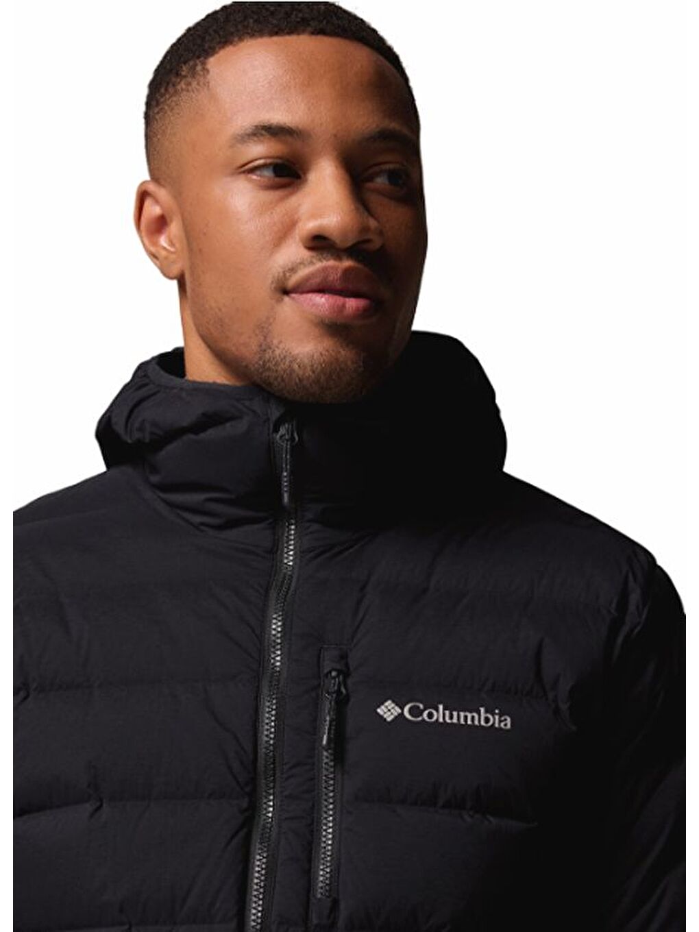 Drift Peak™ Stretch Down Hooded Jacket Siyah Erkek Outdoor Mont WE1852-010-4