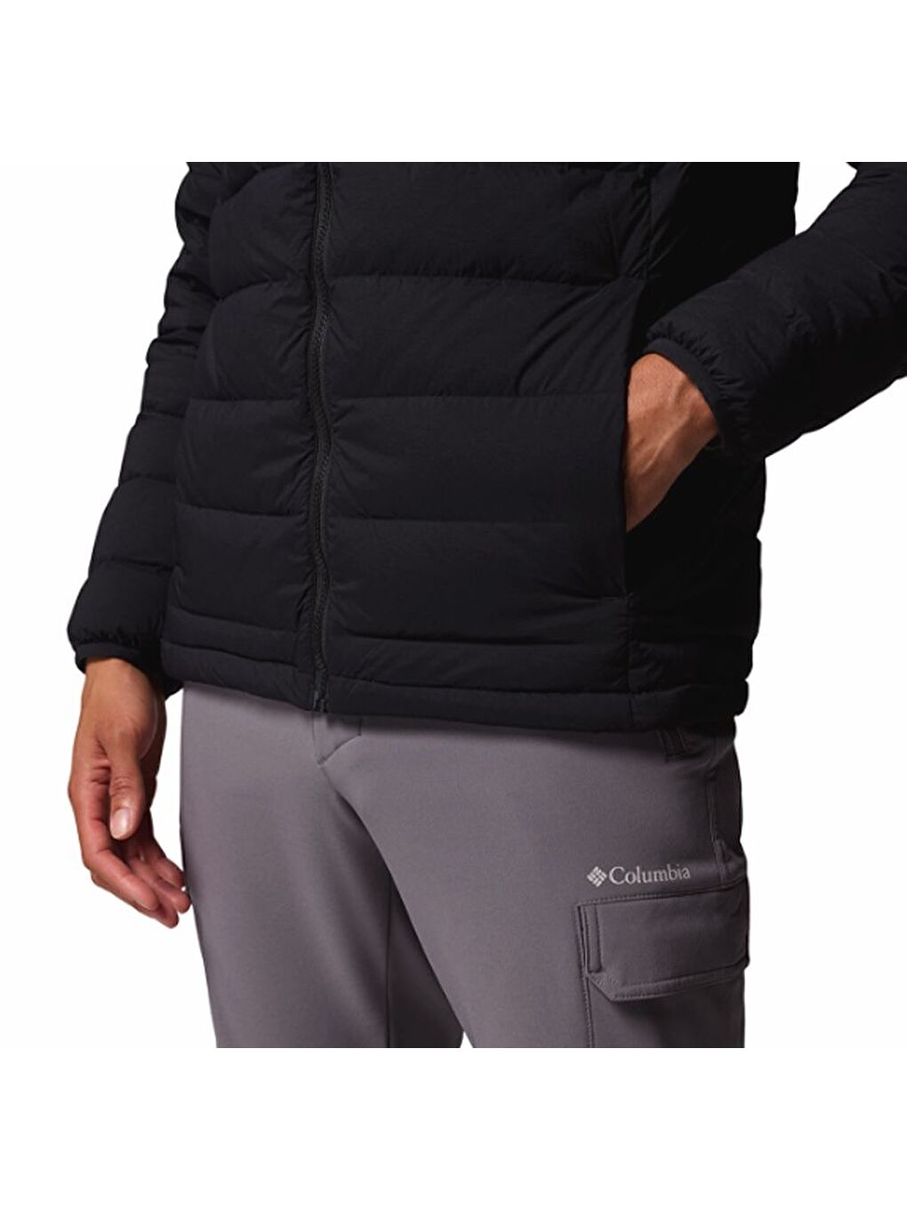 Drift Peak™ Stretch Down Hooded Jacket Siyah Erkek Outdoor Mont WE1852-010-5