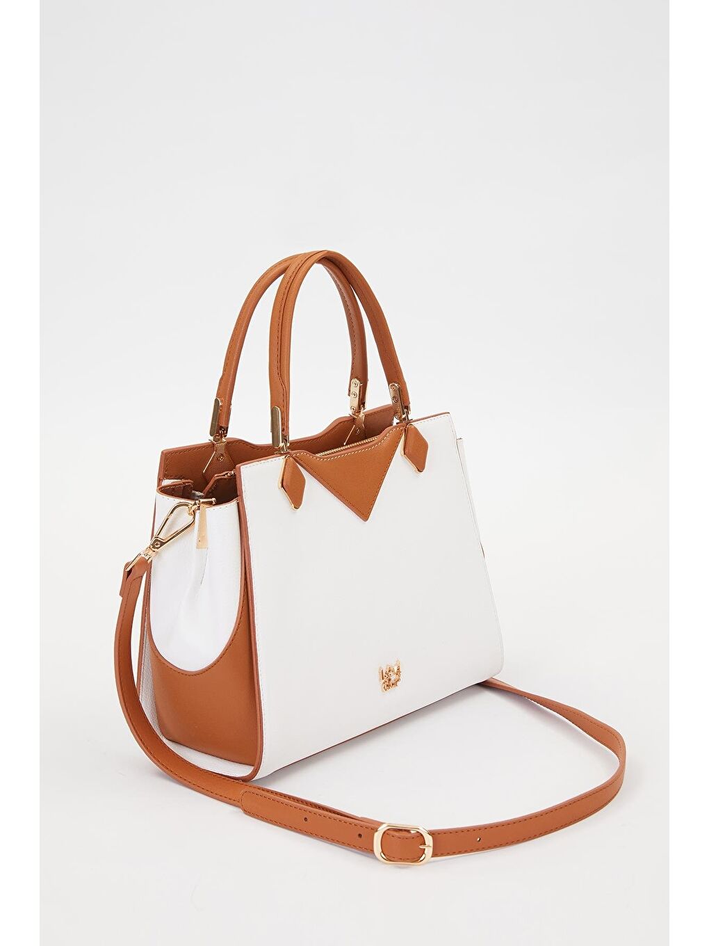 Beyaz Camel Kadın Omuz Çantası 930204-1