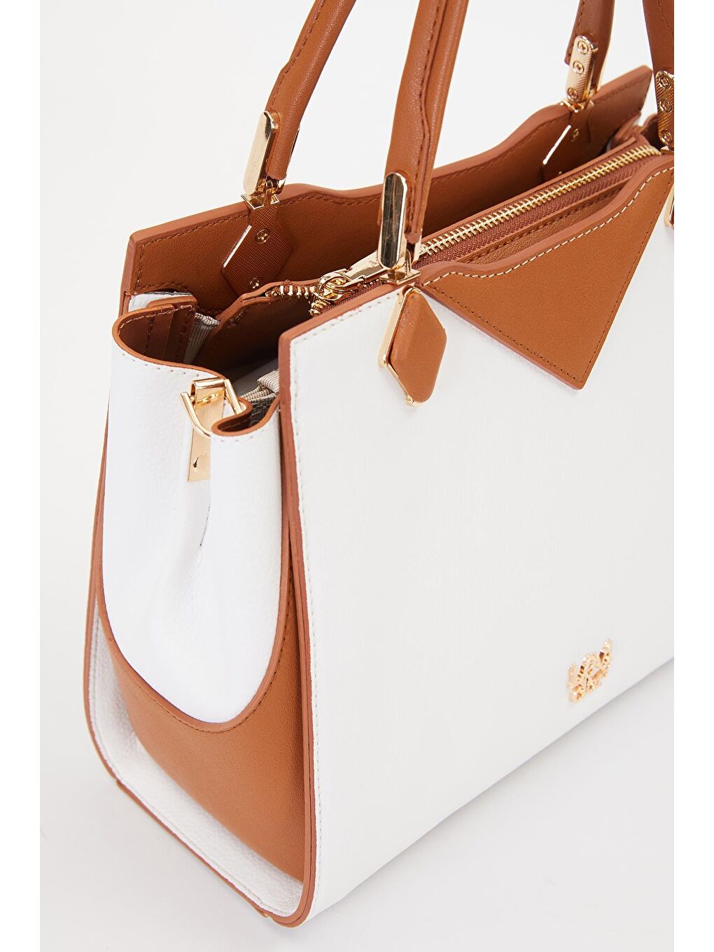 Beyaz Camel Kadın Omuz Çantası 930204-3