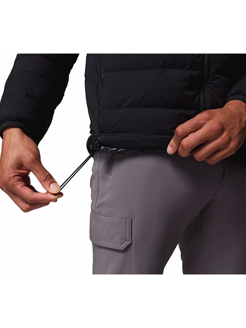 Drift Peak™ Stretch Down Hooded Jacket Siyah Erkek Outdoor Mont WE1852-010-7