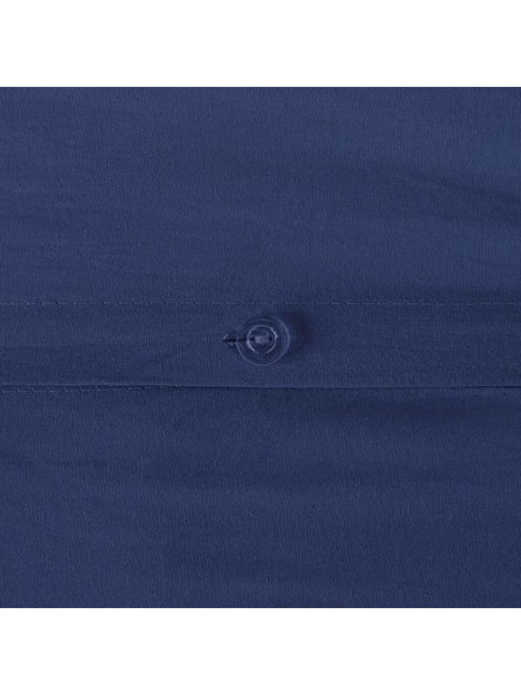 Soft Oxford Yastıklı Tek Kişilik Nevresim Takımı - Lacivert-2