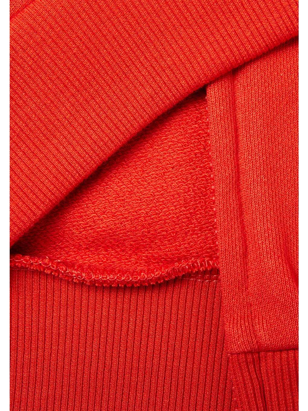 Erkek Çocuk Kırmızı Arkası Baskılı Fermuarlı Kapüşonlu Sweatshirt-2