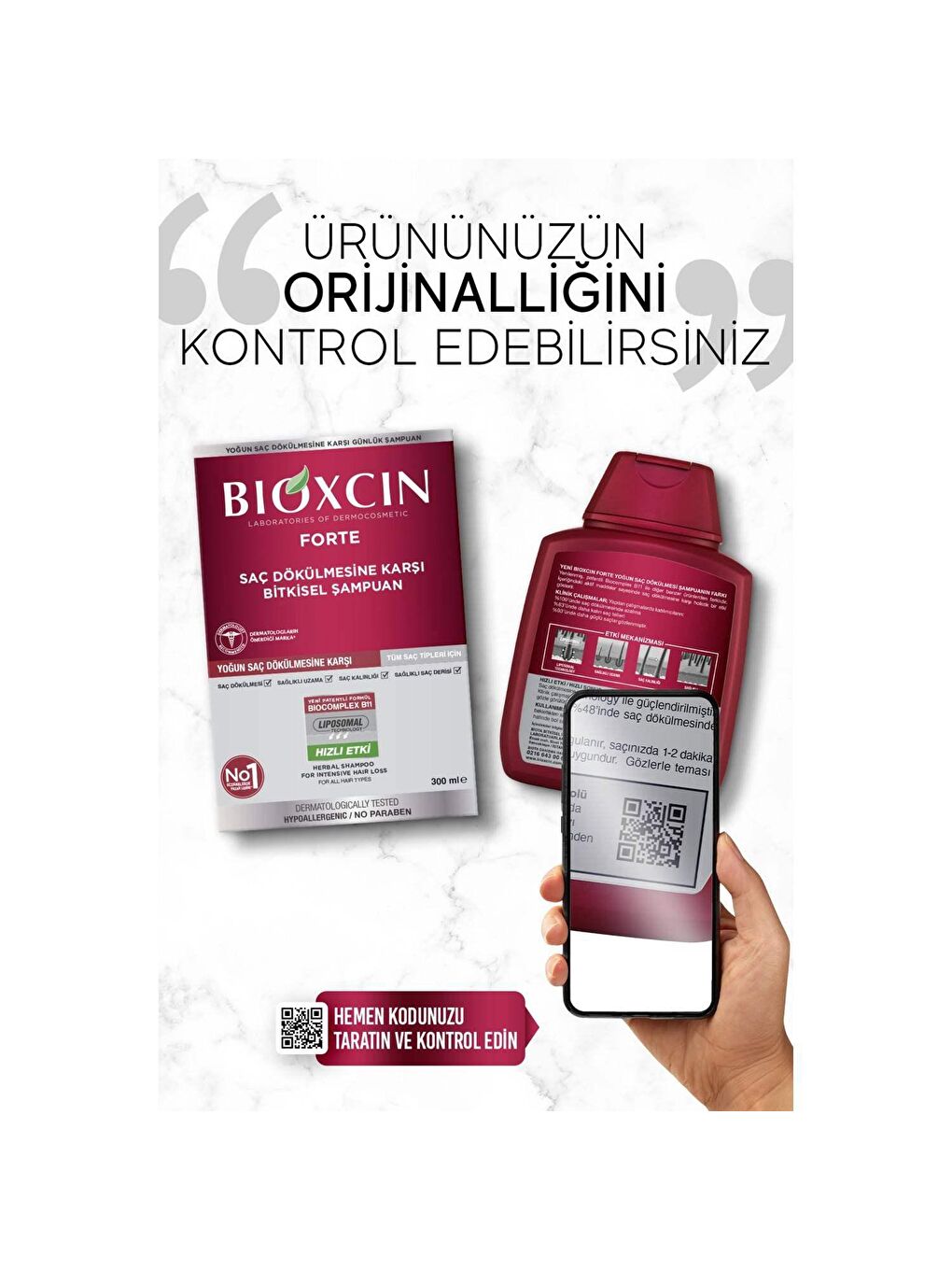 Bioxcin Renksiz Forte Tüm Saç Tipleri İçin Şampuan 300 ml (3 Al 2 Öde) - 6