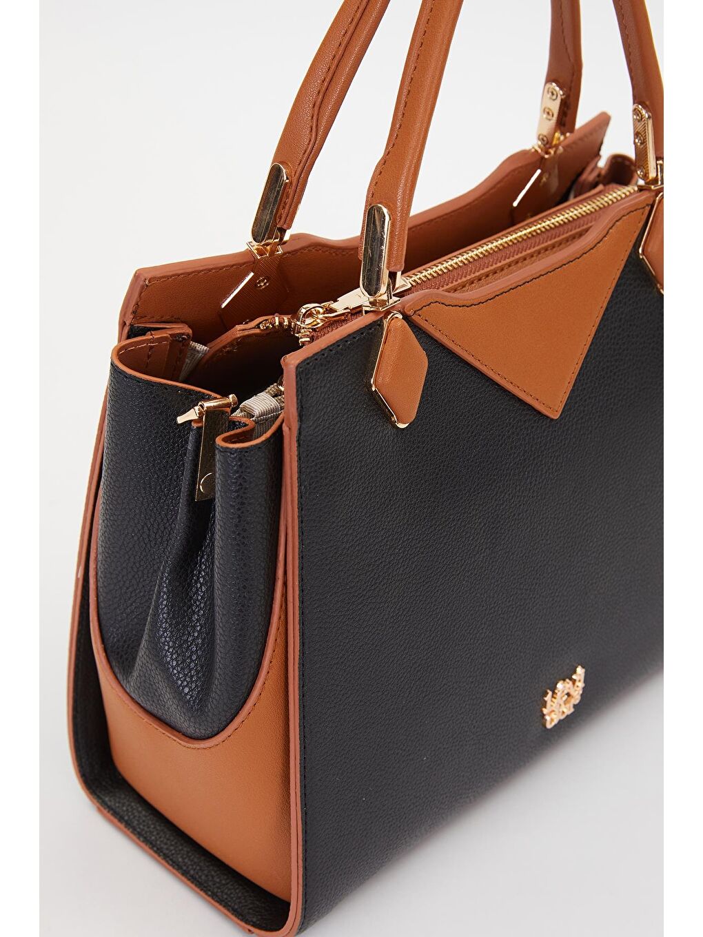 Siyah Camel Kadın Omuz Çantası 930204-1