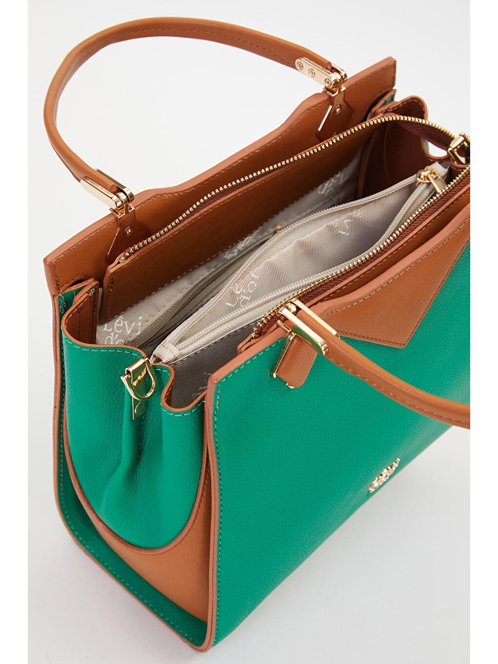 Yeşil Camel Kadın Omuz Çantası 930204-2