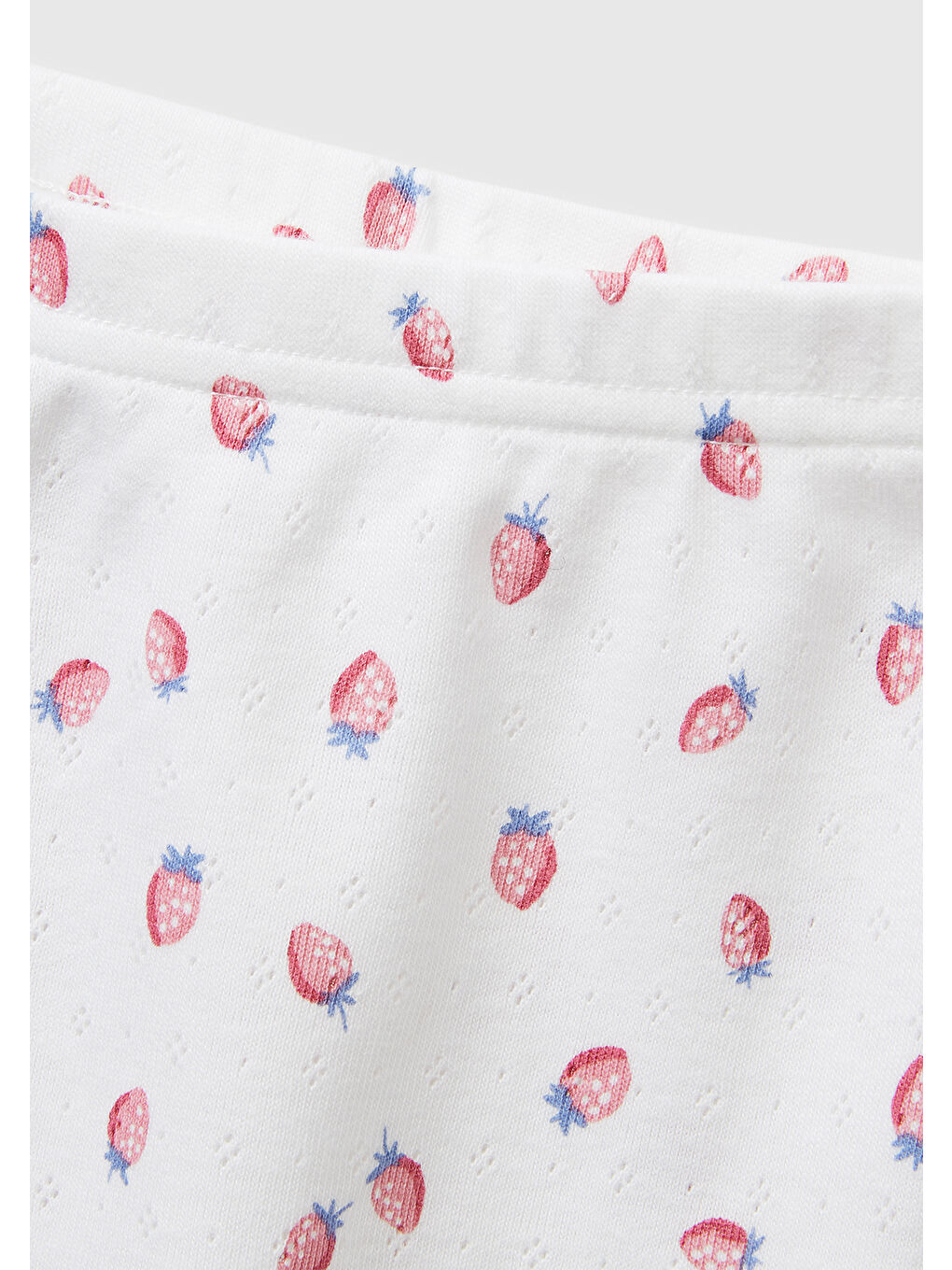 Kız Çocuk Turuncu Desenli Desenli Fırfır Detaylı Kısa Kollu Şortlu Pijama Takımı-2