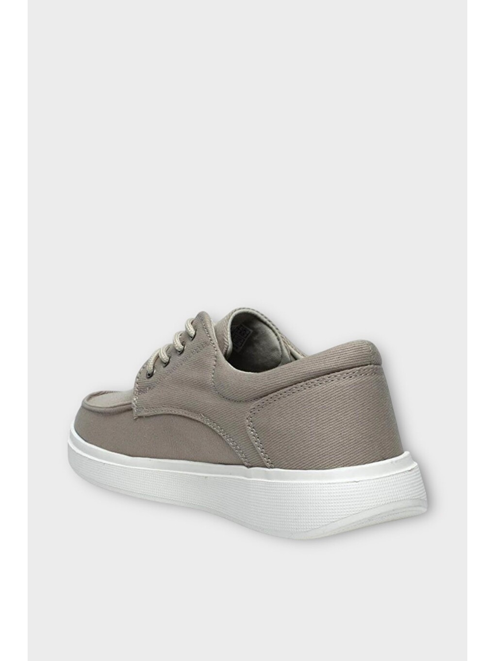 Erkek Keten Gabardin Kumaş Günlük Sneaker Ayakkabı Bej-2