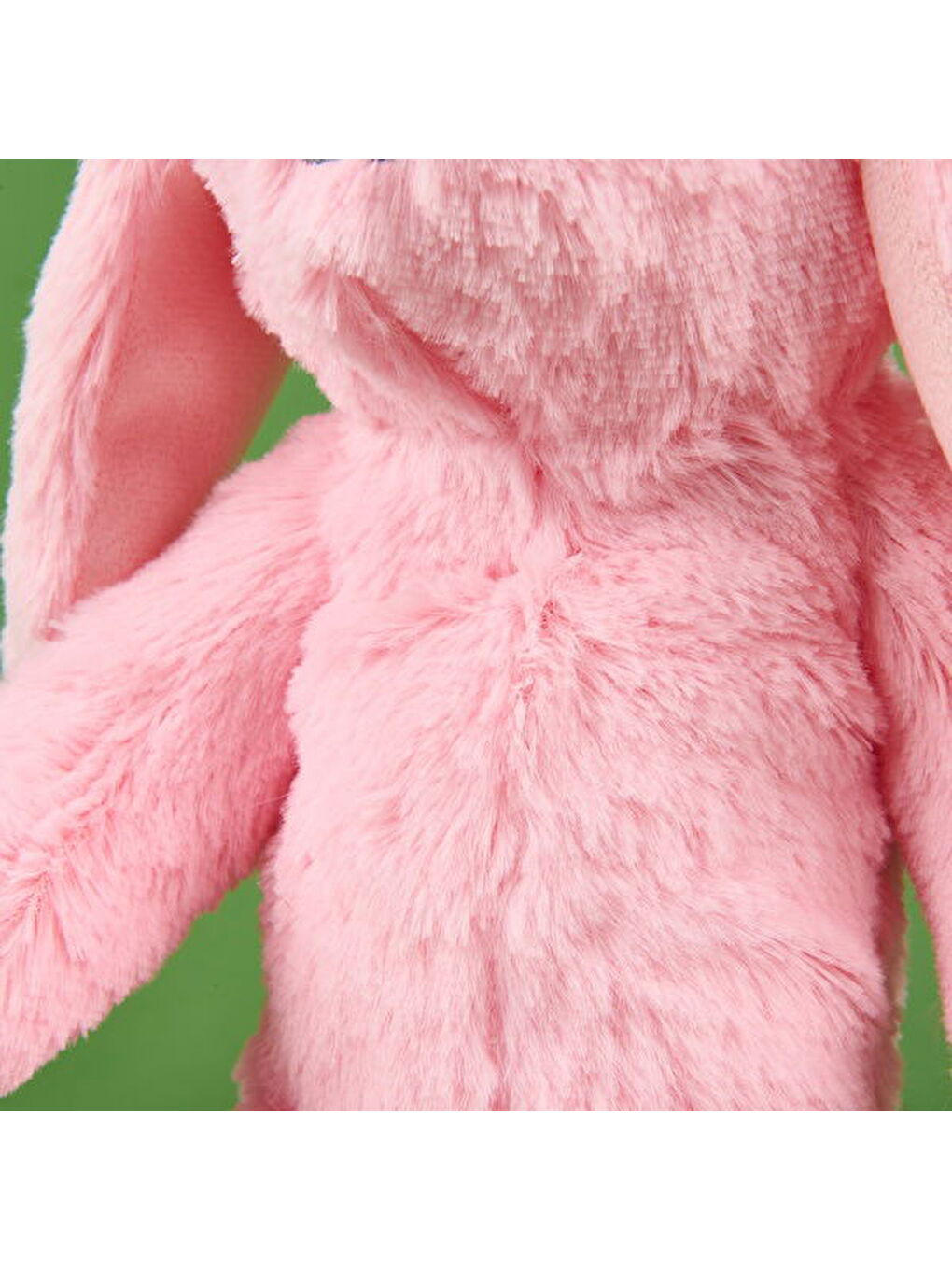 Soft Uyuyan Tavşan Figürlü Yastık - Pembe - 20x35 cm-3