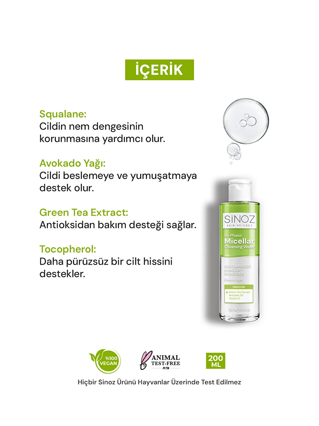 Çift Fazlı Micellar Makyaj Temizleme Suyu 200 Ml (suya Dayanıklı Makyaj)-2