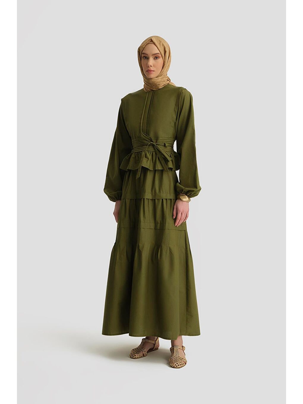 Nervürlü Pamuklu Takım 25Y6003 Yeşil