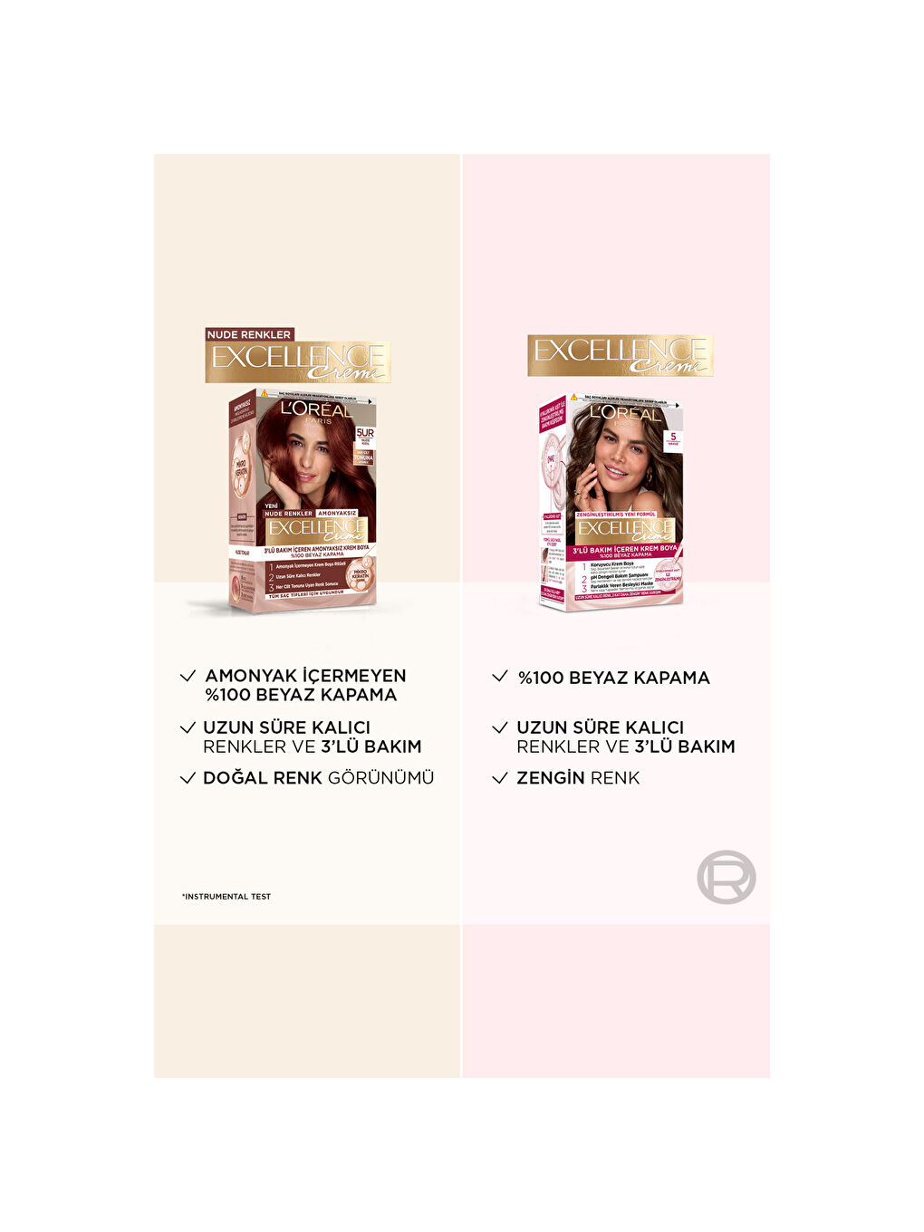 L’Oréal Paris Excellence Creme Nude Renkler Saç Boyası – 5UR Nude Kızıl-7