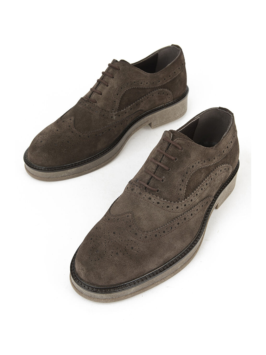 Kahverengi Erkek Hakiki Deri Ayakkabı 1531043Z026 Kahve-4