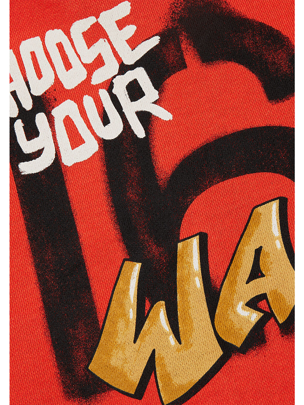 Erkek Çocuk Kırmızı Arkası Baskılı Fermuarlı Kapüşonlu Sweatshirt-3