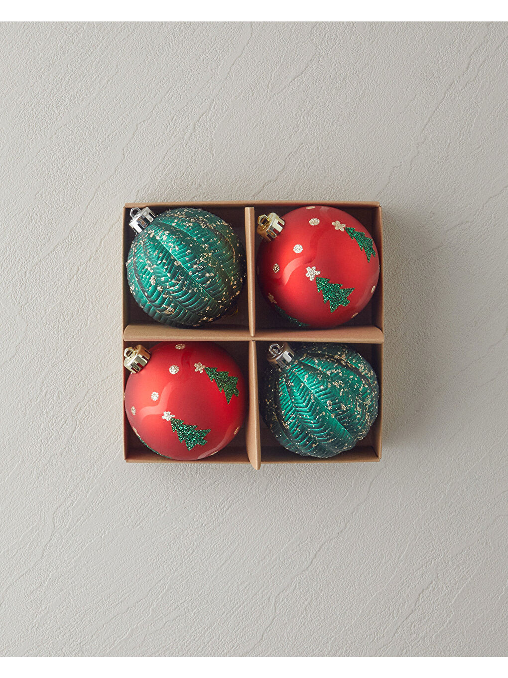 Merry Yılbaşı Ağacı Süsü Yeşil-Kırmızı