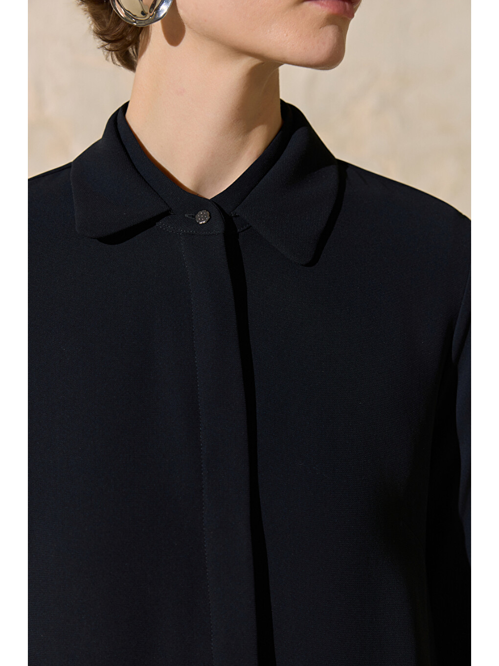 Siyah Dokuma Tunik-4