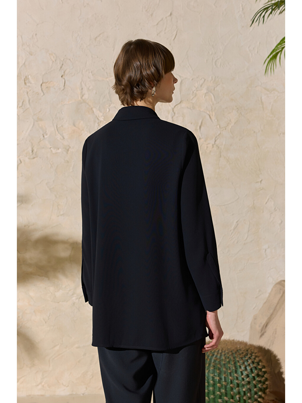 Siyah Dokuma Tunik-5