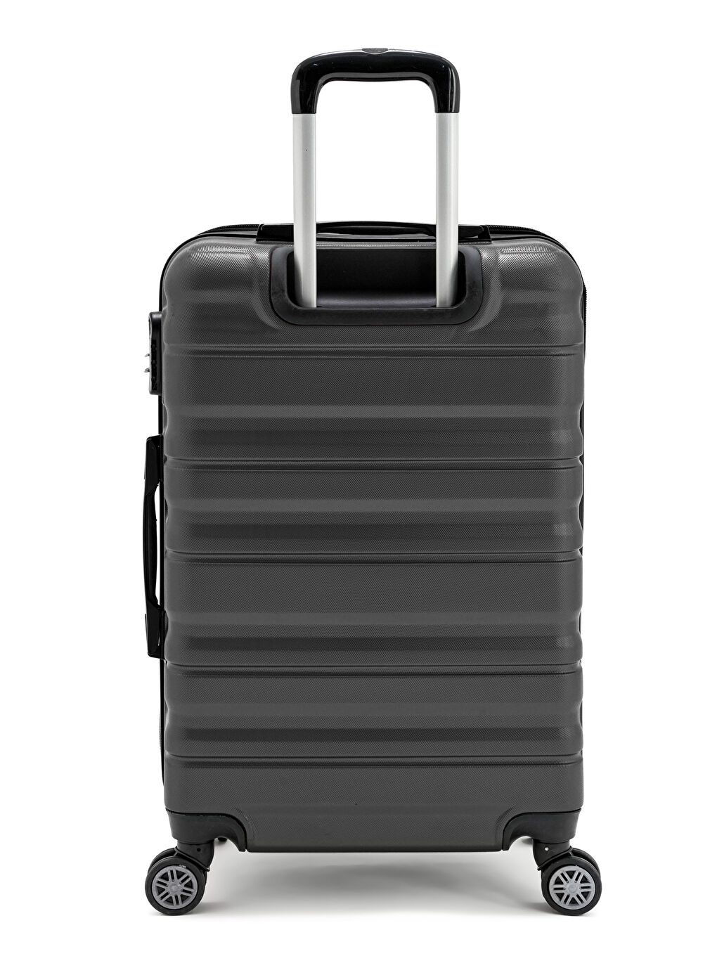 Antrasit Abs Baklava Desenli Valiz Seti-4