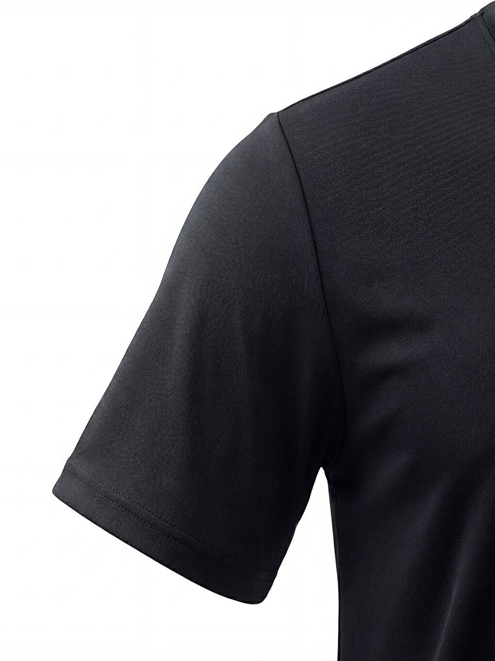 Siyah ORENDAHILL Erkek Spor Tişört Hızlı Kuruyan Esnek Regular Fit Basic Gym Activewear-5