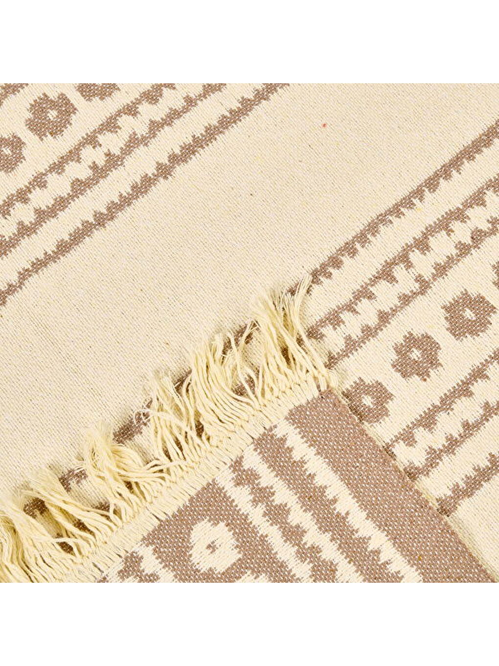 Soft Dalvik Çift Taraflı Kilim - Ekru - 80x150 cm-2