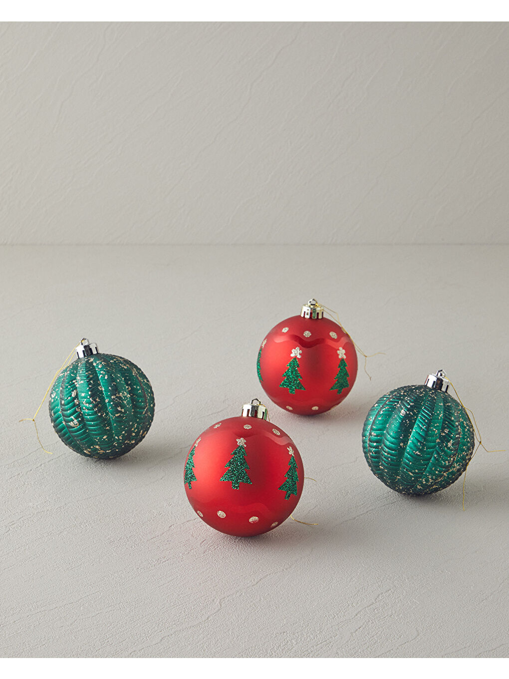 Merry Yılbaşı Ağacı Süsü Yeşil-Kırmızı-1